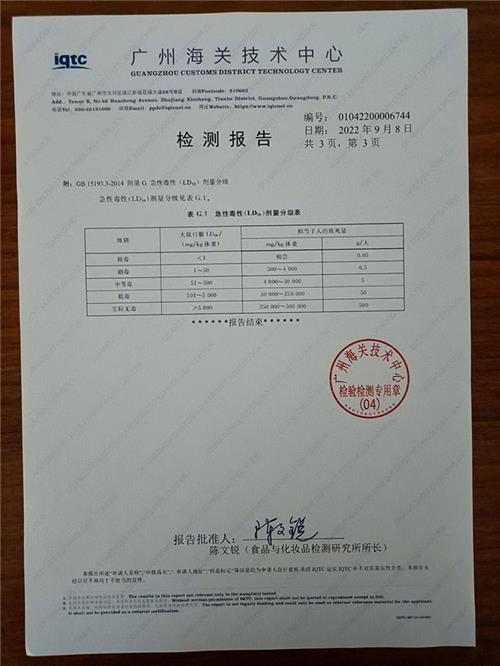 检测报告