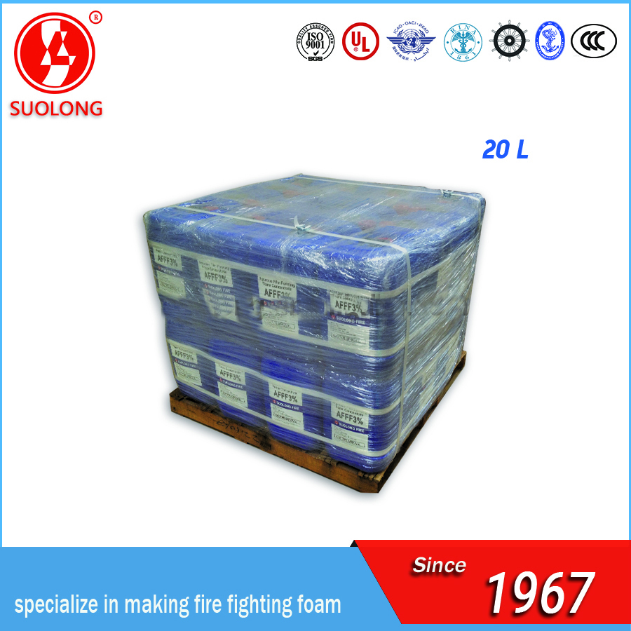 供應(yīng)鎖龍牌CCS/MED認(rèn)證耐海水型蛋白泡沫滅火劑 suolong-3%P船用消防泡沫液 