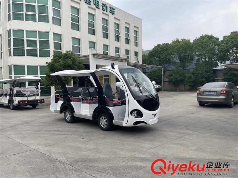 14座新能源觀光車 純電動敞篷旅游車 景區游覽接待車
