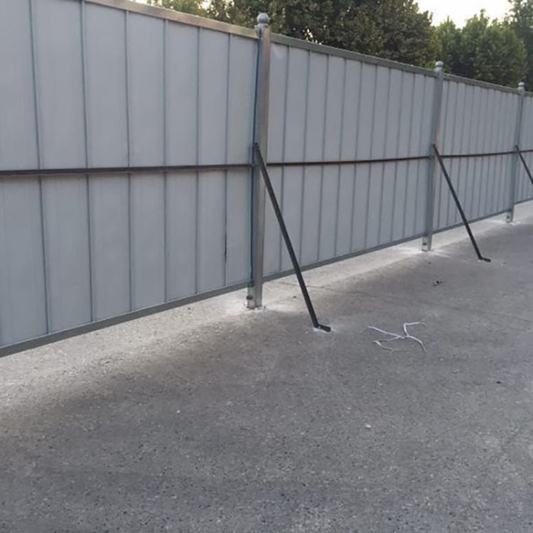 天津西青區(qū)圍擋板加工廠 彩鋼板圍擋護欄安裝 顏色可定做原始圖片3