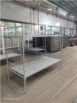 雙層活動板房鐵板床批發工地上的鐵架床活動板房鋼架床工廠定制
