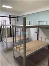 容桂彎管上下鋪上下床直管單人鐵床批發(fā)38插銷彎管雙層床工廠