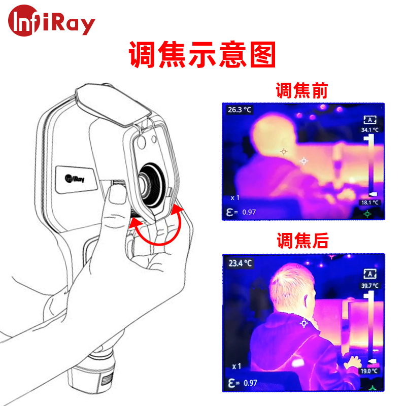 INFIRAY艾睿M600F300F手持紅外熱像儀地暖熱感熱成像儀手持測溫儀