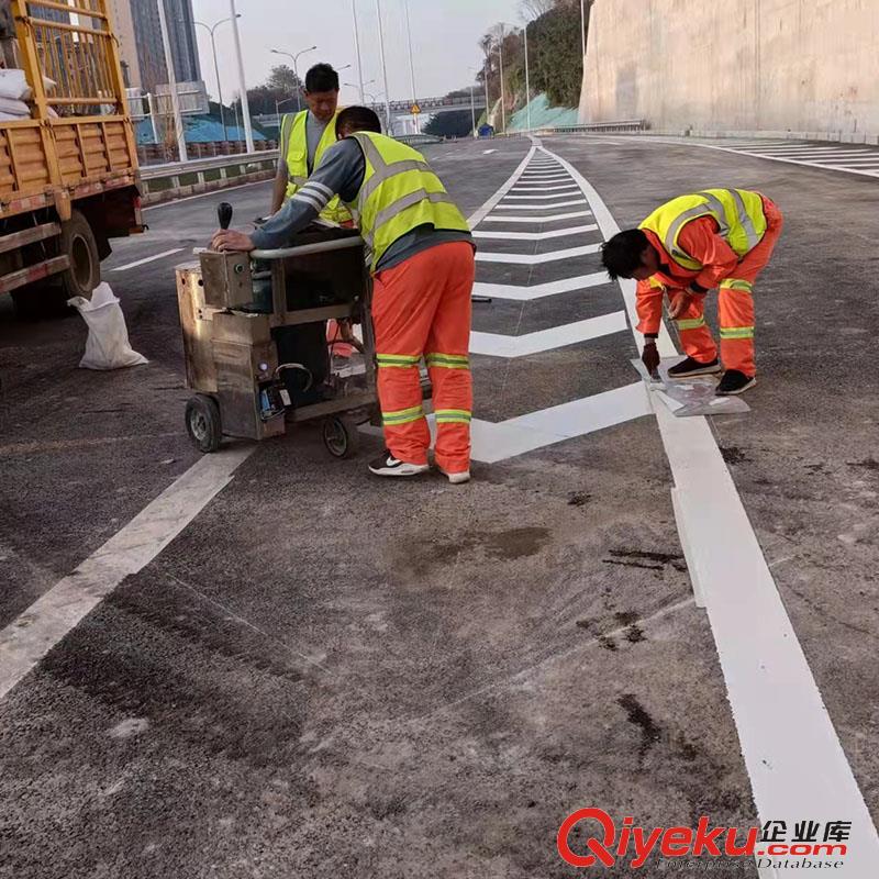 園區公路熱熔標線 重慶工廠內部道路劃線公司原始圖片2