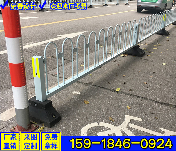 中山城市文化道路护栏 带图案人行道护栏 路中间防撞护栏