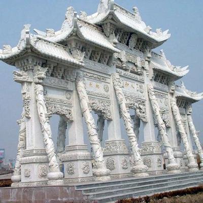 牌坊石雕廠家石牌樓雕刻鄉(xiāng)鎮(zhèn)景觀標(biāo)志原始圖片3