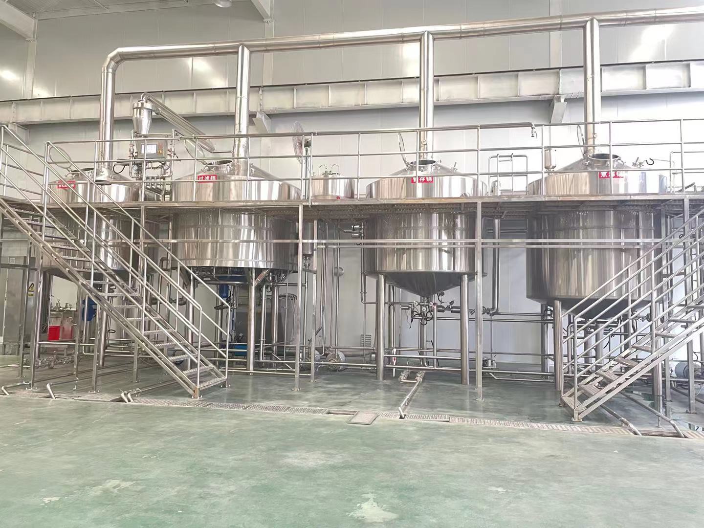 遼寧啤酒廠大型啤酒設備  啤酒廠10噸發酵罐原始圖片3