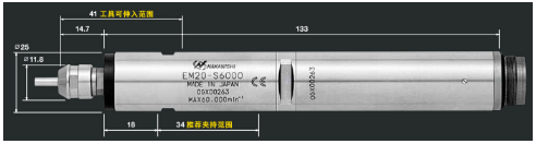 中西NAKANISHI 一體式直型 電動主軸 EM25-S6000