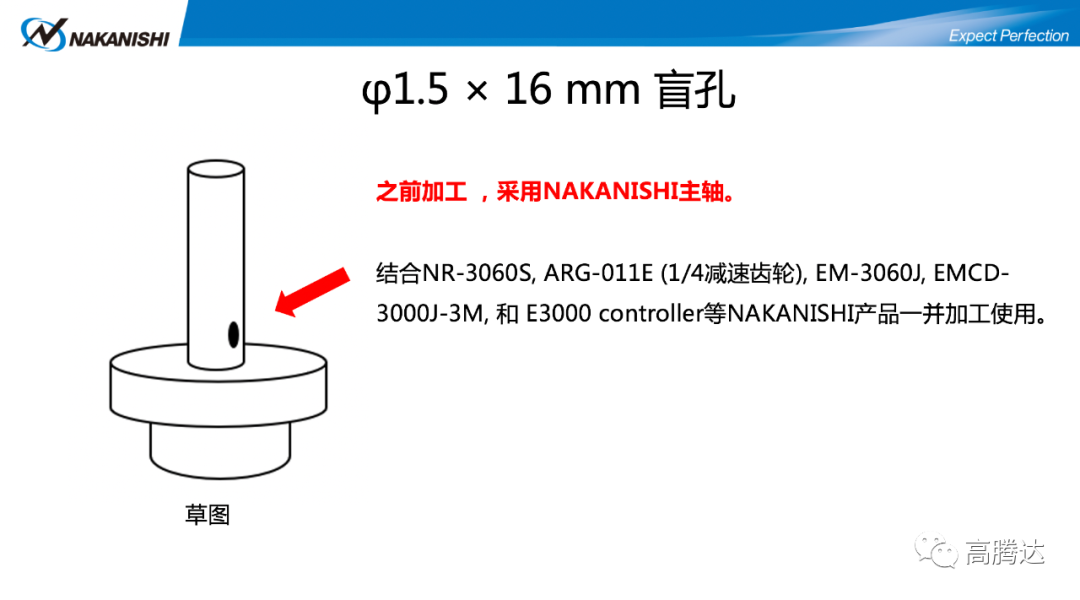 NAKANISHI 中心出水主軸 CTS-2630 在閥桿活塞的鉆孔應用原始圖片2