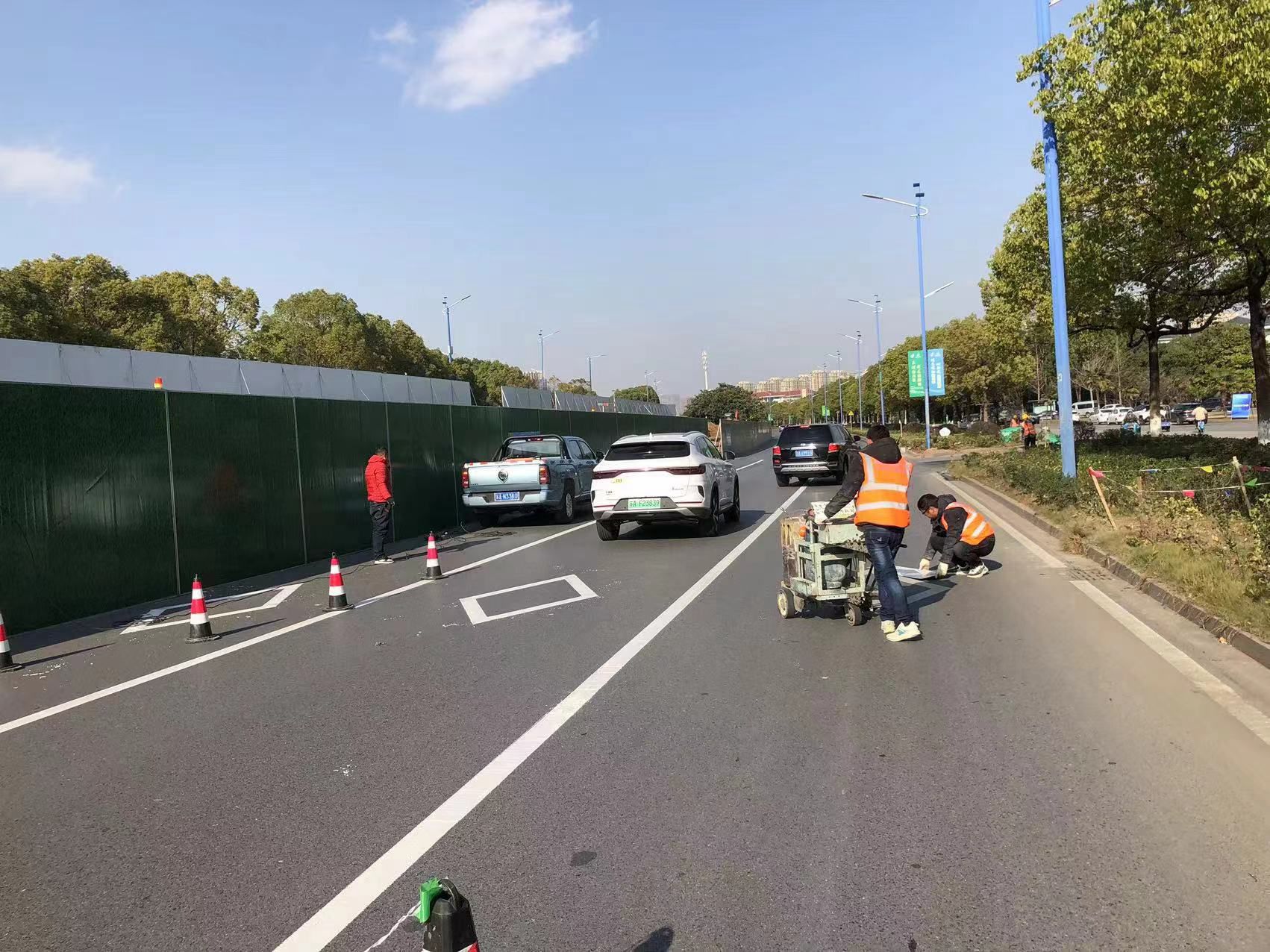 南京目赏道路通标线划线