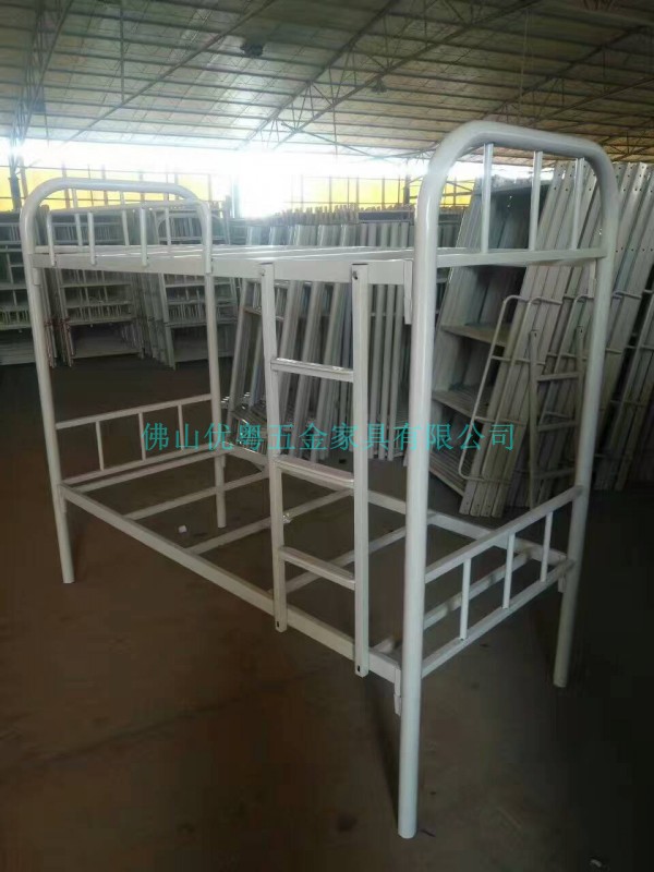 廣州上下鋪鍍鋅管床上下鋪鐵組合床批發(fā)工地雙層鐵板床廠家