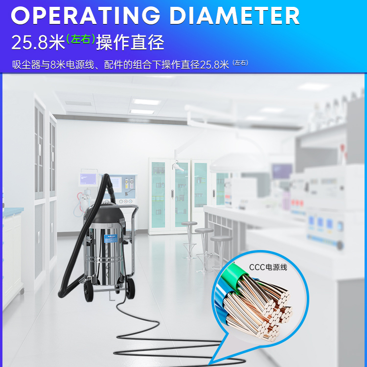 南通食品加工車間用潔凈室吸塵器DL-1245W原始圖片2