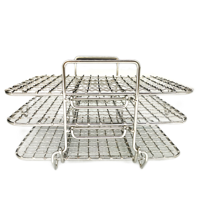 Stainless Steel Wire Net Steaming Barbecue Rack / Oven BBQ grill Grate mesh oven grid