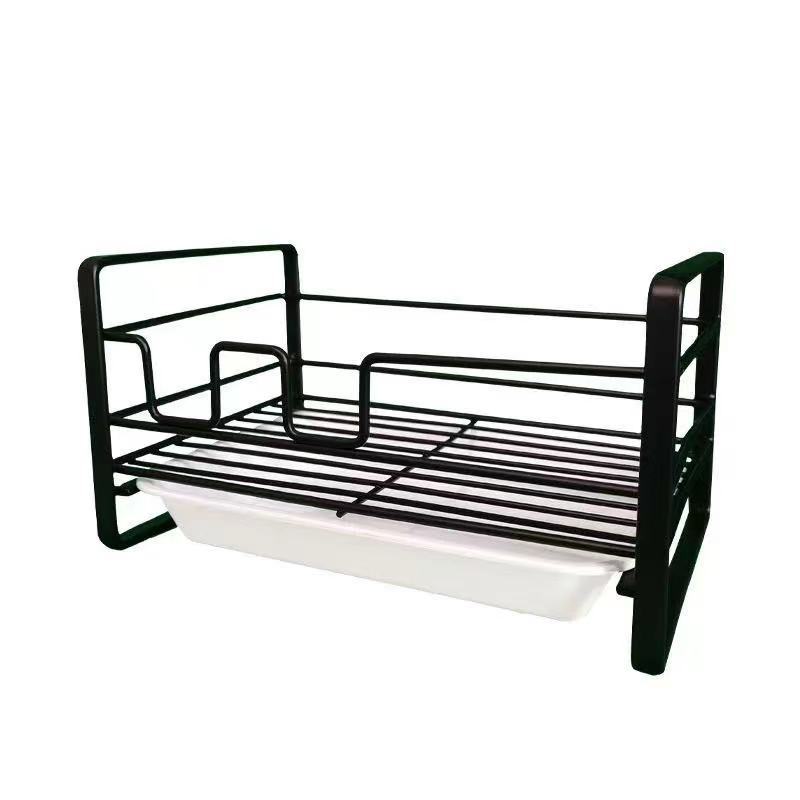 Household kitchen mounted metal drying rack