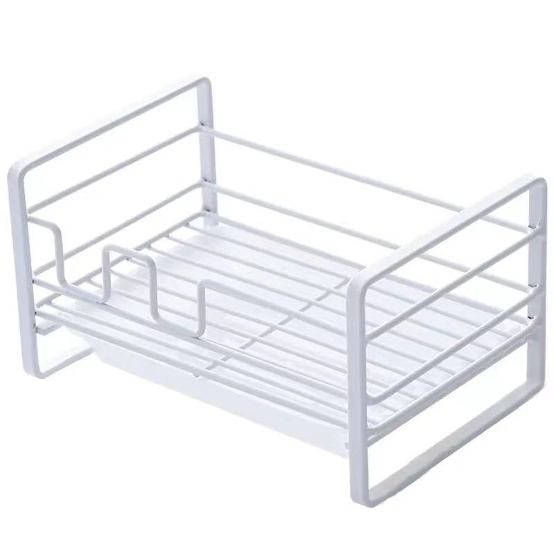 Household kitchen mounted metal drying rack