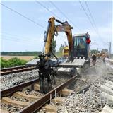 鐵路施工作業新設備 鐵路換枕機