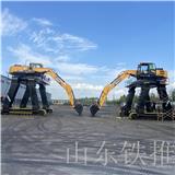 火車廂卸料設備  挖掘機龍門架 加高腿挖掘機
