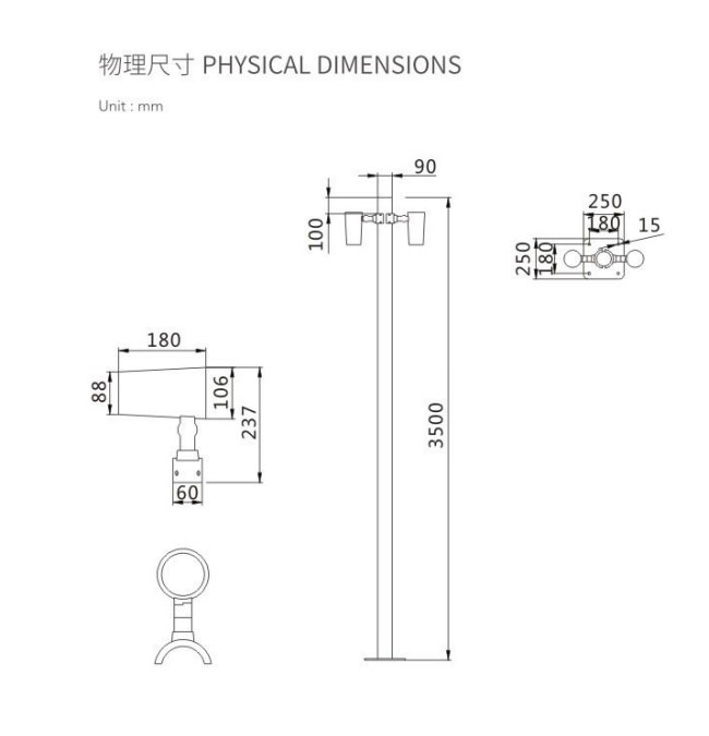 HC-TY1810A LED立柱燈原始圖片2