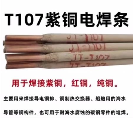 T107紫銅焊條 Cu107純銅電焊條 T107銅焊條生產廠家