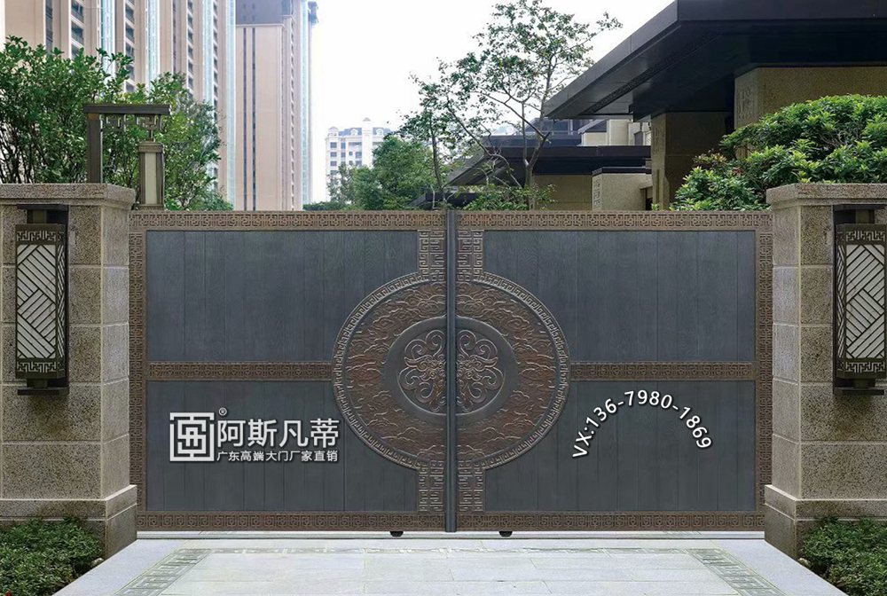 紹興鋁藝門農(nóng)村小別墅圍墻大門別墅門
