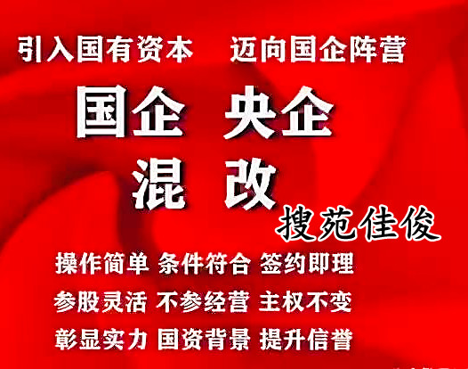 國企混改方式流程費用操作周期協議