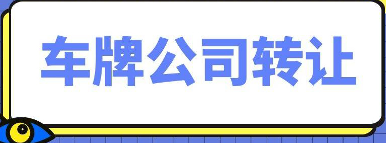 转让文化公司带六个车指标公司干干净净放心收购