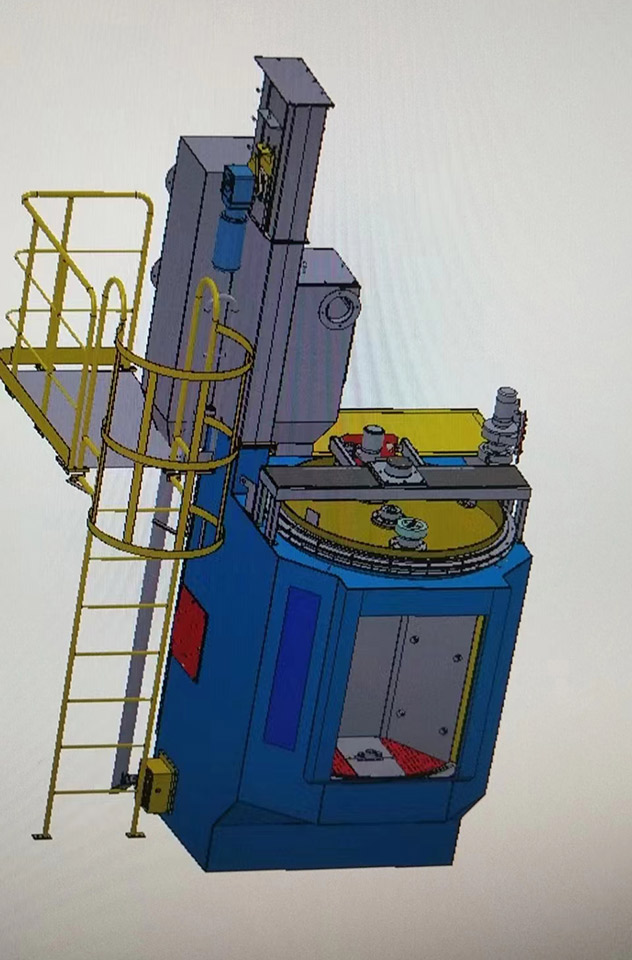 转台吊钩式抛丸机