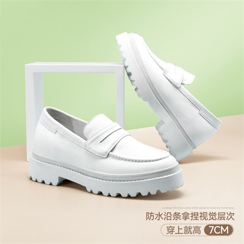 赫升內增高新款淑女休閑樂福鞋原始圖片2