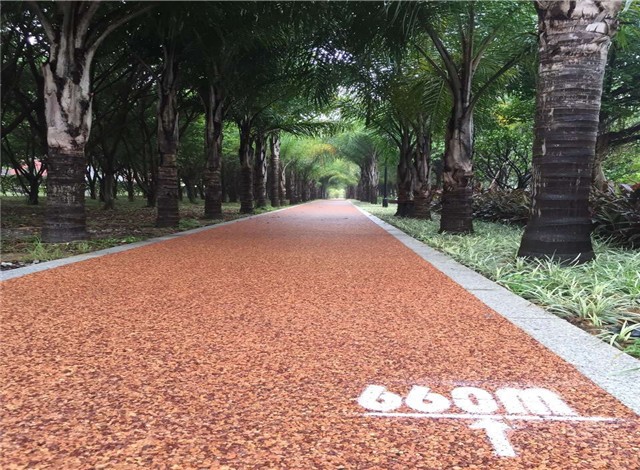 陕西西安 渭南 咸阳 宝鸡胶粘石路面，透水胶粘石路面