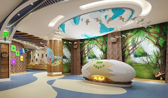 西安幼兒園裝修設計施工，咸陽幼兒園室內(nèi)設計