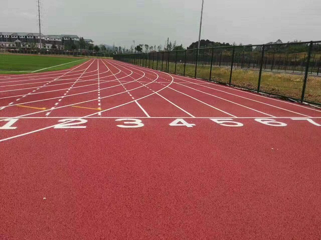 陕西西安咸阳塑胶跑道，塑胶操场，硅PU运动场地