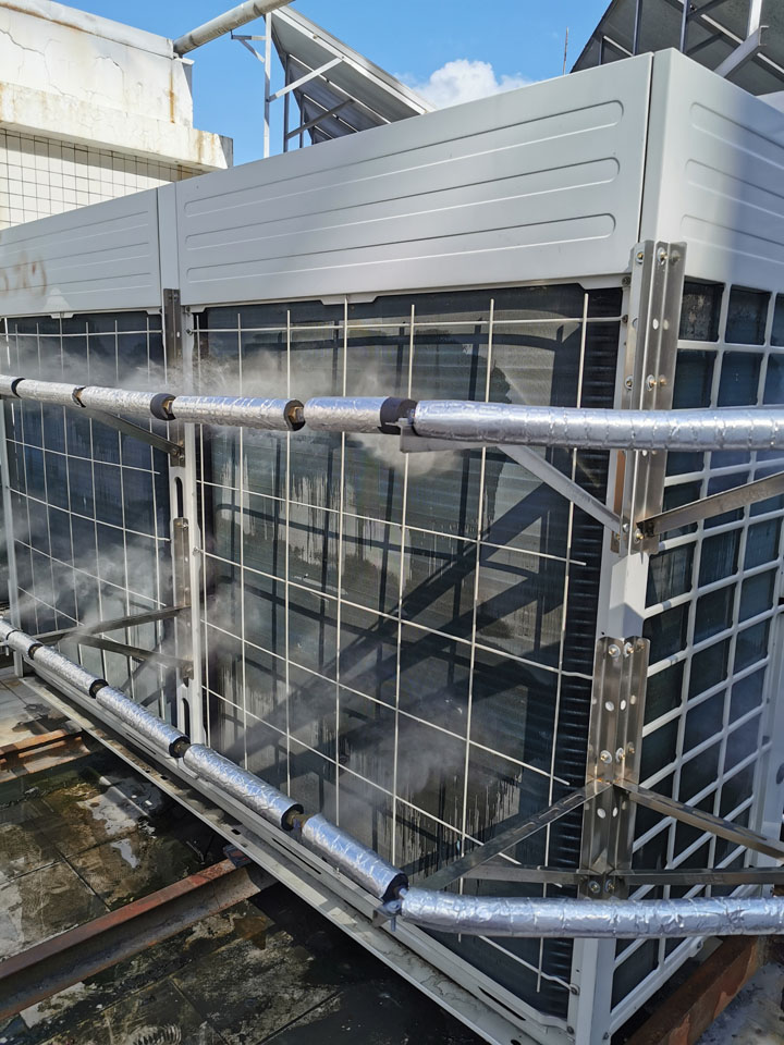 空調噴霧降溫節能|空調外機霧化噴淋節能裝置
