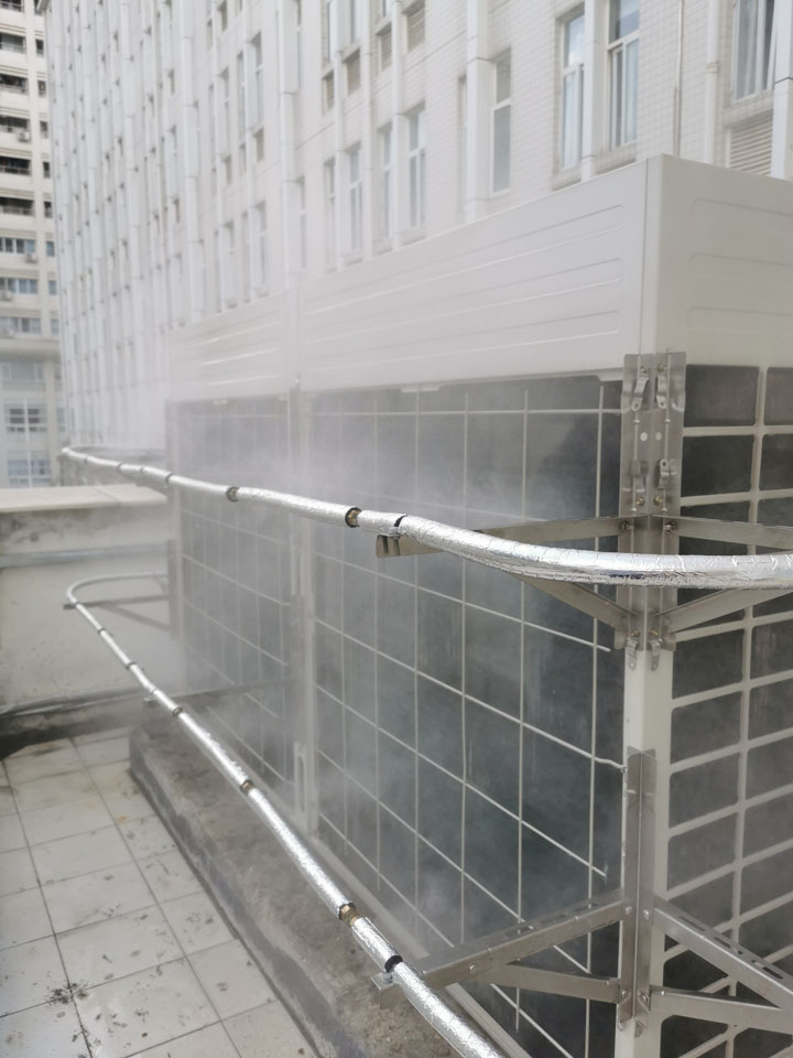 精密空調室外機霧化噴淋|空調噴霧降溫設備