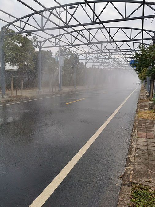 智能網(wǎng)聯(lián)汽車測試場駕校駕考道路模擬雨霧雨霧噴淋人工降雨系統(tǒng)原始圖片3