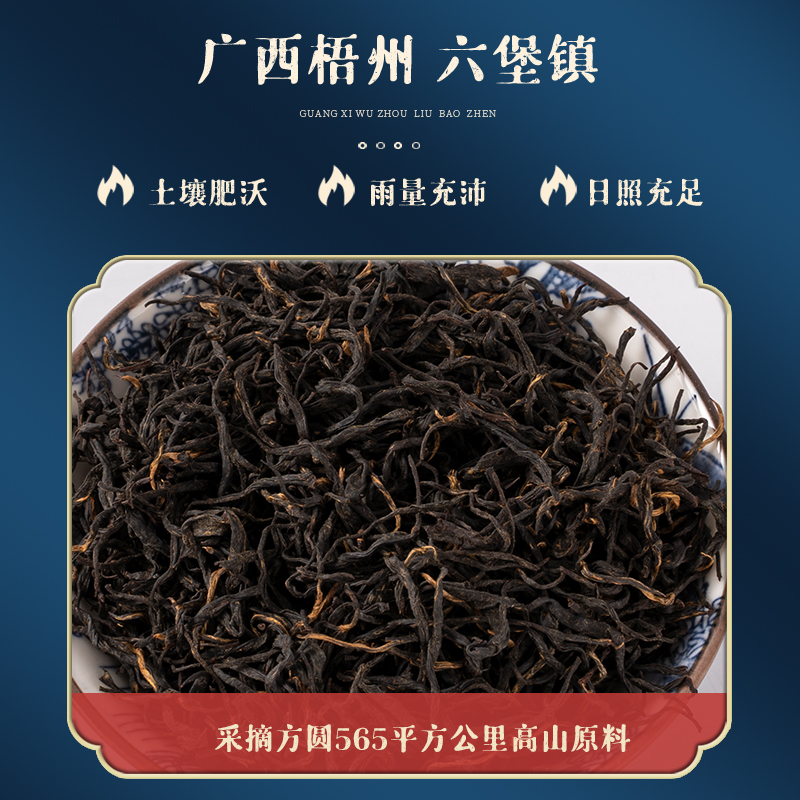 廣西梧州六堡茶 散茶罐裝 250克*2罐 傳統(tǒng)工藝