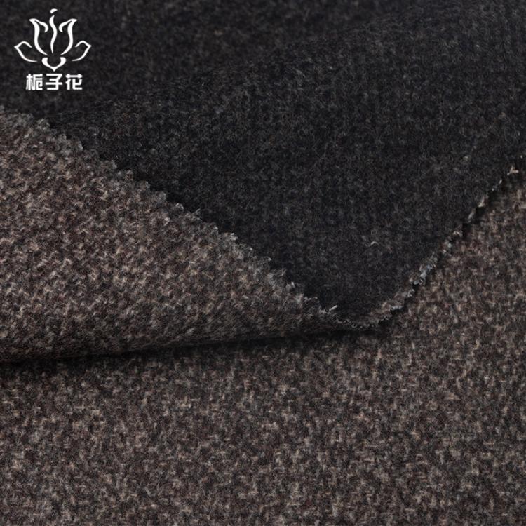 供應(yīng)50%毛化混紡平紋港花呢布料 粗紡花呢面料呢子布原始圖片3