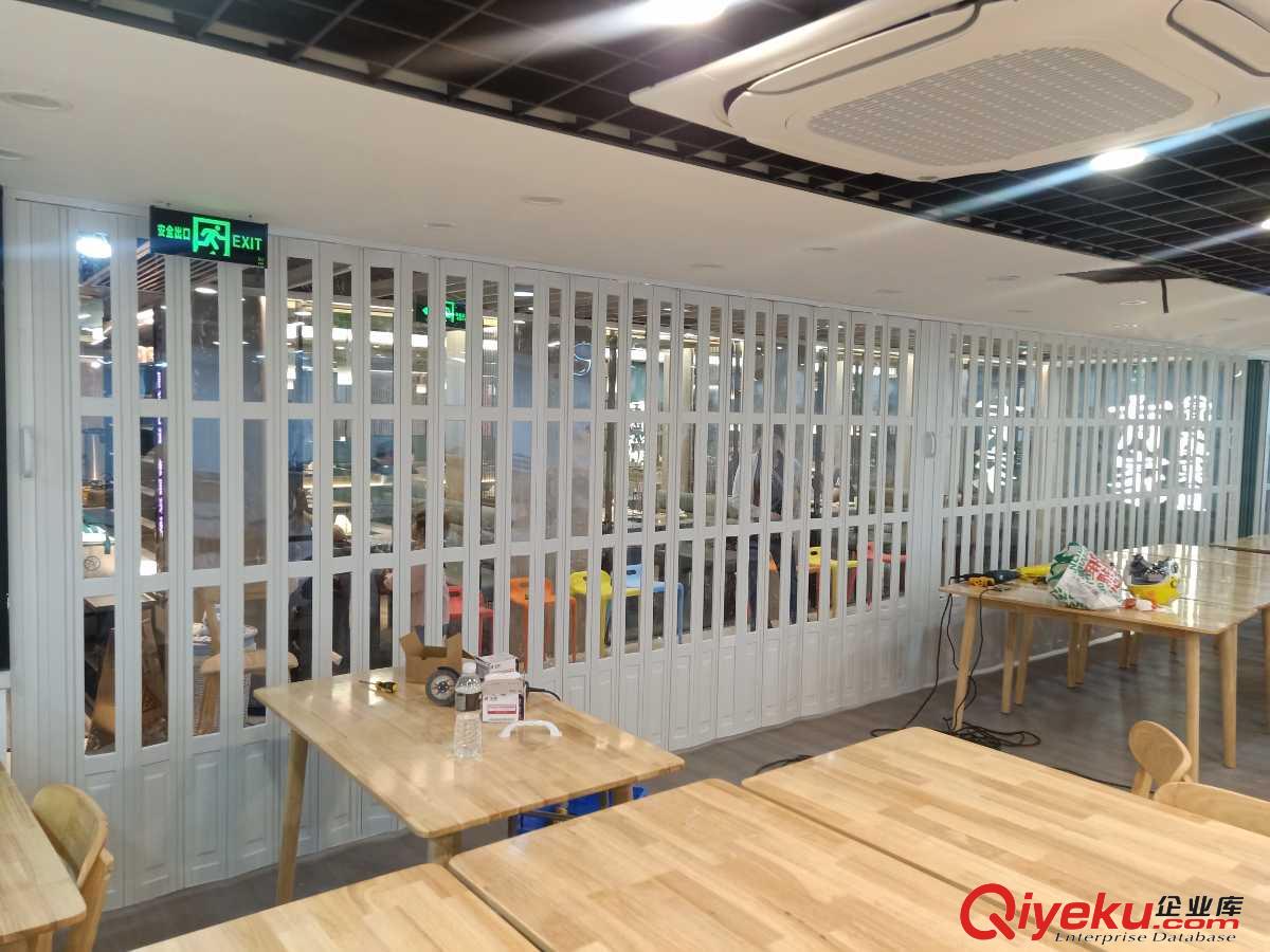 蘇州PVC折疊門隔斷門推拉門伸縮折疊門塑料折疊門