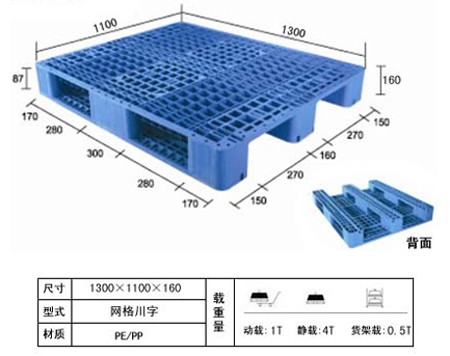 供應雙面網格1412塑料托盤 淄博塑料托盤廠家