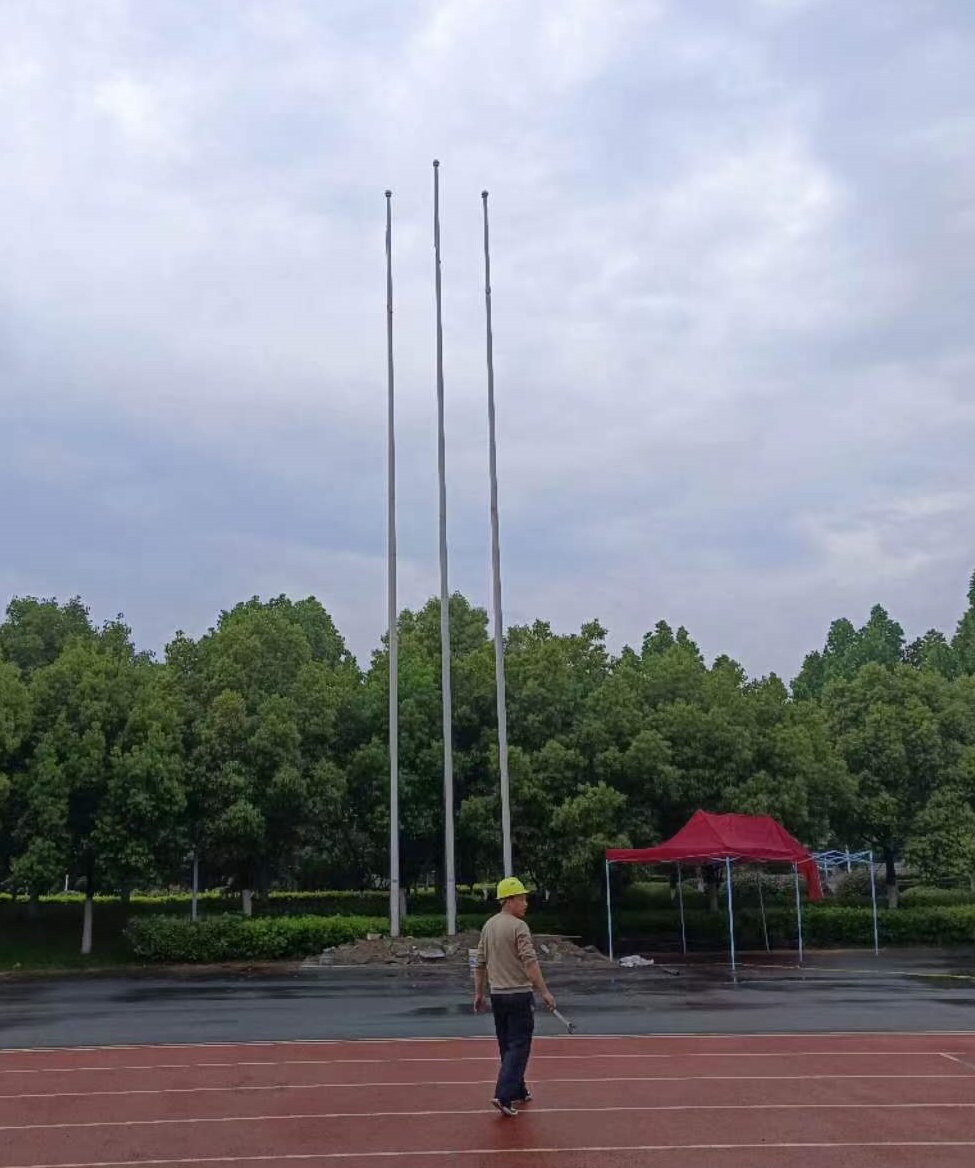 邵陽電動風動旗桿岳陽學校旗桿操場旗桿常德幼兒園旗桿原始圖片3