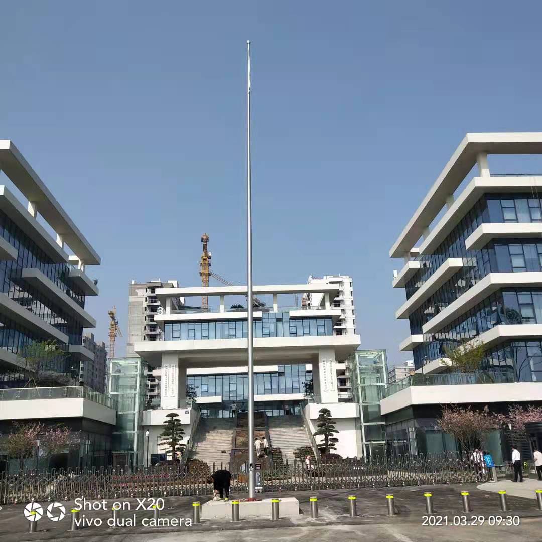 湖北旗桿配件更換武漢旗桿旗臺設計安裝十堰酒店企業旗桿原始圖片2