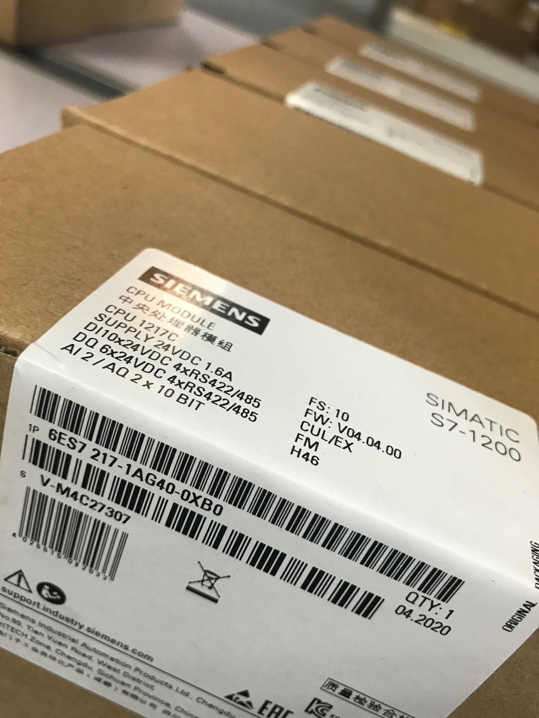 供應西門子SIMATIC S7-1200 緊湊型 CPU6ES7217-1AG40-0XB0