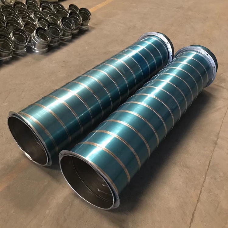 白鐵皮通風管道鍍鋅白鐵皮螺旋風管排風排煙管鍍鋅工業排氣管原始圖片3