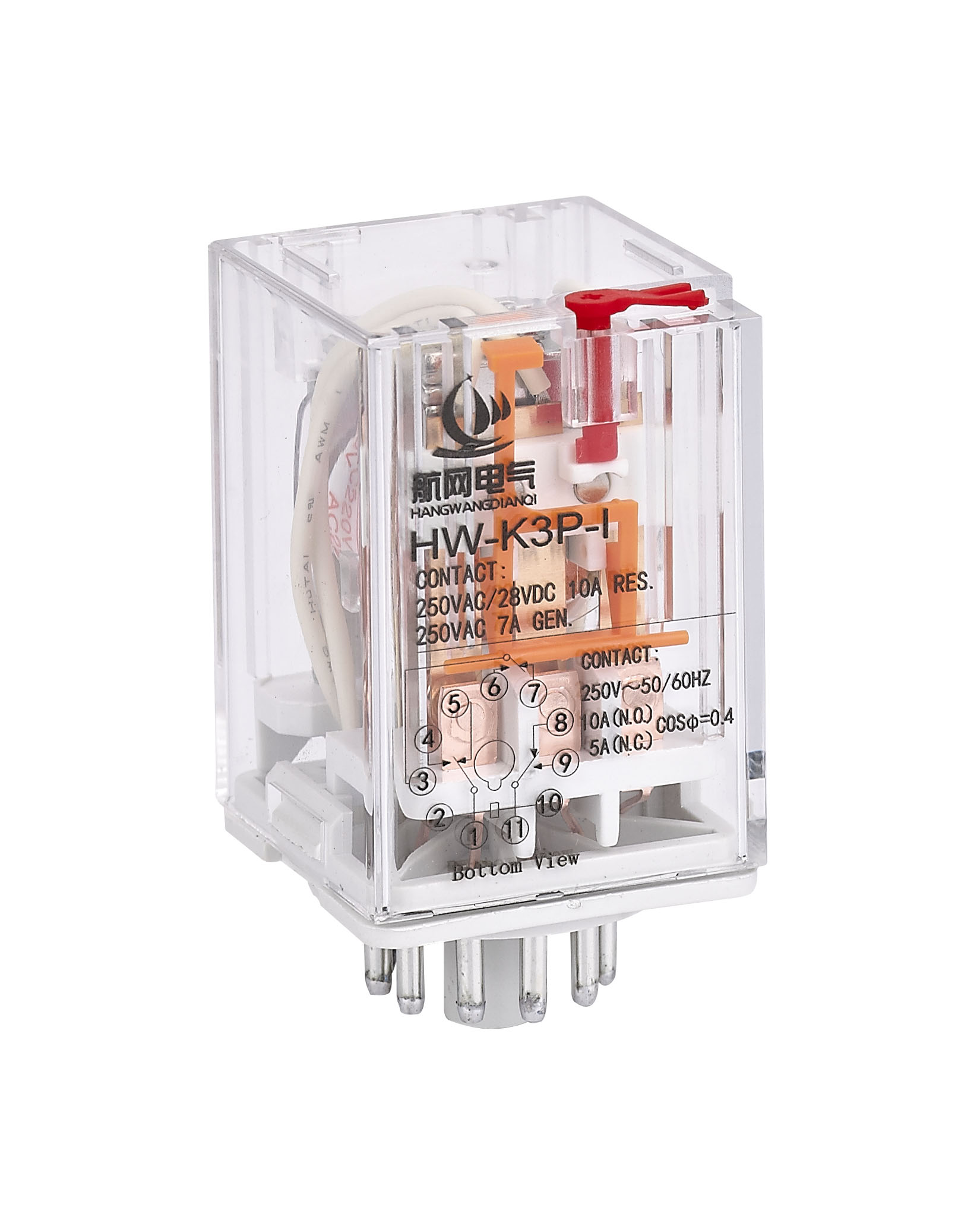 東莞廠家生產小型中間繼電器HH54PAC220V