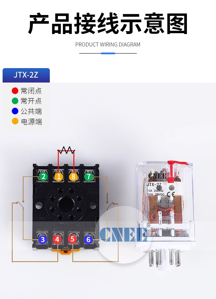 供应艺杰银合金JTX-2C圆脚通用继电器