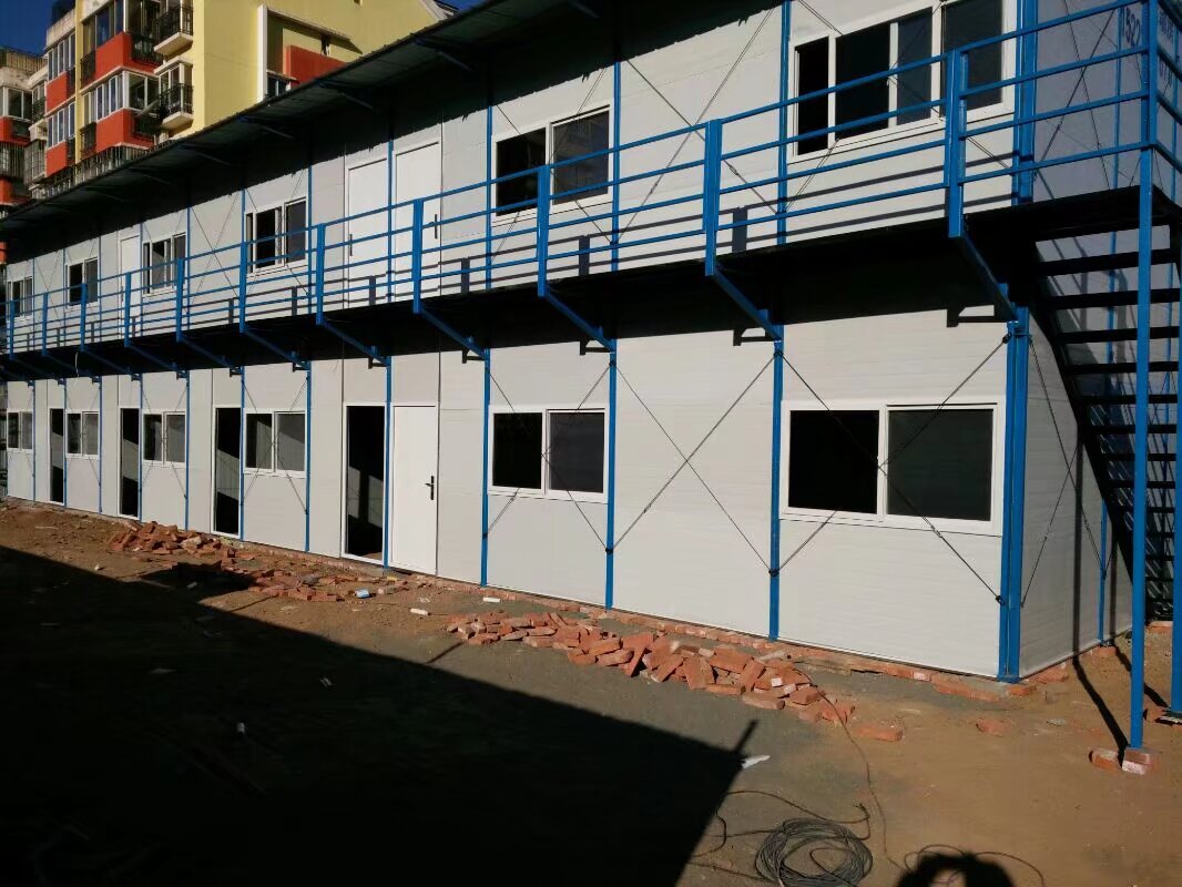 搭建尖草坪雙層彩鋼房防火活動房批發原始圖片2