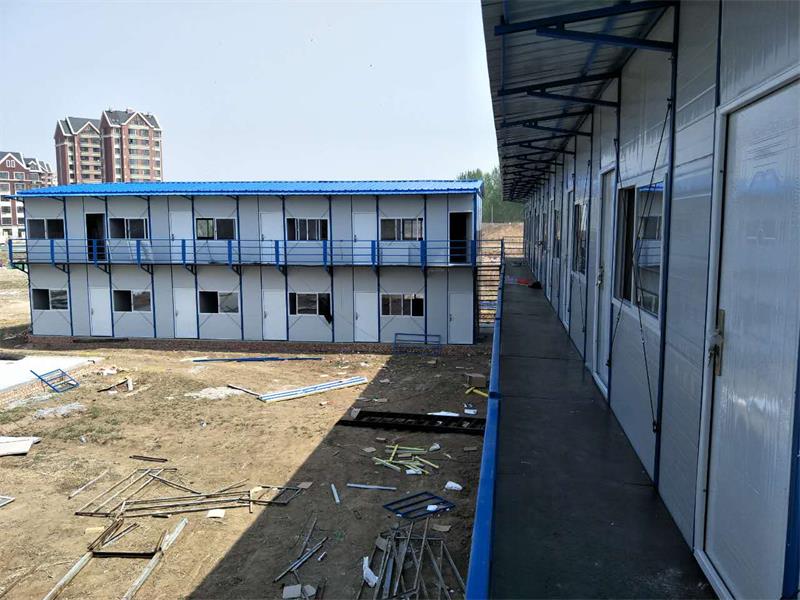 承德防火巖棉彩鋼房搭建 圍場工地集裝箱活動板房出售原始圖片3