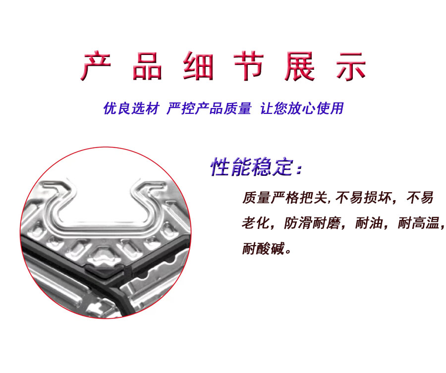 滕寶掛扣耐磨丁腈橡膠傳特板式換熱器密封墊膠條GX51原始圖片3