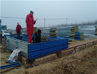 巖棉彩鋼房清河拆裝式活動房工地臨建房原始圖片3