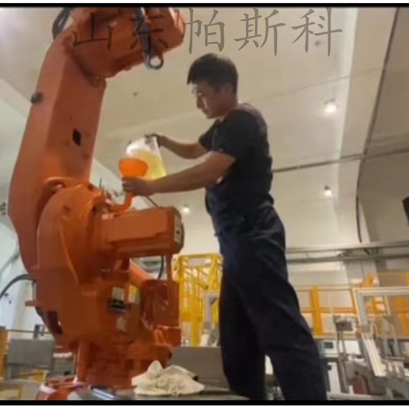 ABB码垛机器人保养换油流程 山东帕斯科