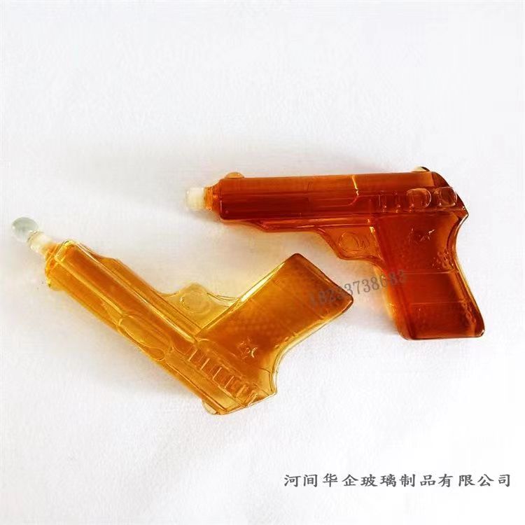河間華企手工藝生產異形玻璃酒瓶玻璃工藝酒瓶包裝